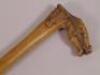 A 19thC carved Greek walking stick