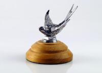 A mid 20thC chrome plated Swallow car mascot