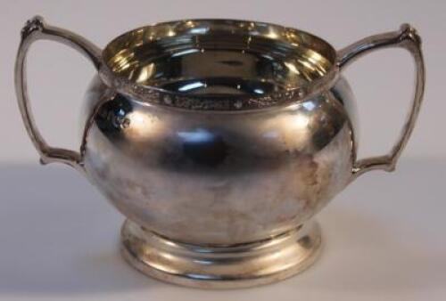 An Elizabeth II silver sugar basin