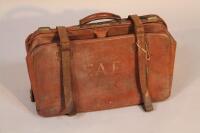 A Victorian leather Gladstone bag