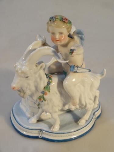 A KPM porcelain figure group