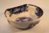 A 20thC blue and white barber's bowl