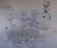 A suite of Waterford table glass