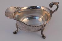 An Elizabeth II silver sauce boat