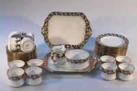 An early 20thC Cauldon china part tea service