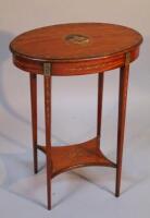 An Edwardian Sheraton revival occasional table