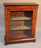 A 19thC walnut pier cabinet