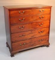 A George III mahogany flat front chest