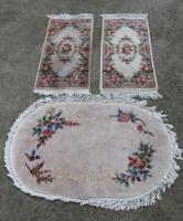 Various machine woven rugs