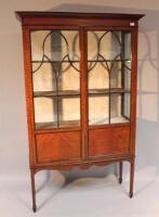 An Edwardian mahogany display cabinet