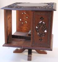 A 20thC hardwood table bookcase