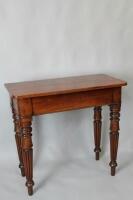 A 19thC mahogany side table