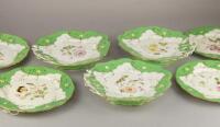 A 19thC English porcelain dessert service