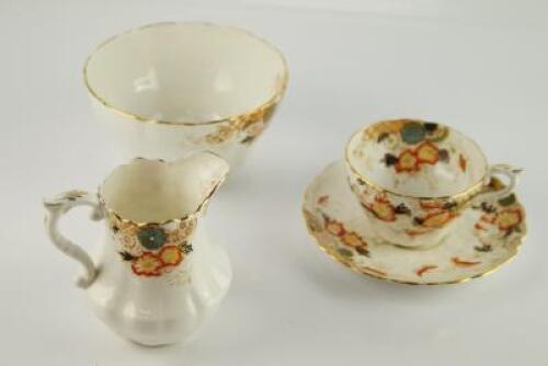 An early 20thC Staffordshire tea service