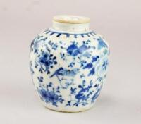 A Chinese blue and white ginger jar