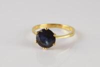 A sapphire ring