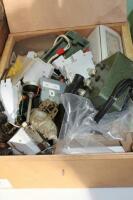 A quantity of electrical components.