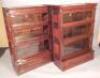 A pair of late 19th/early 20thC Globe Wernicke mahogany sectional bookcases - 2