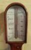 A 19thC walnut stick barometer by Thomas Millard of Oxford Street - 2