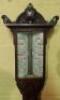 A Victorian oak stick barometer by H Slape of London - 2