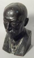 E.J. Bachelet (French 1892-1981). A 20thC bronze bust of a gentleman