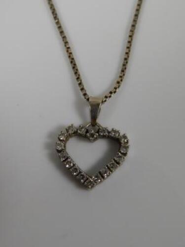 A heart pendant and chain