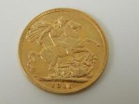 A George V full gold sovereign