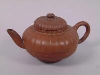 A Chinese redware pottery teapot