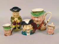 A collection of Beswick and other character jugs