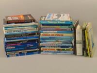 A large quantity of books on aviation