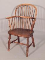 A 19thC child's Windsor armchair