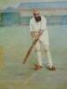 A canvas lined print of the famous cricketer W G Grace
