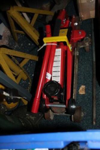 Two trolley jacks