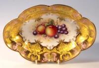 A mid 20thC Royal Worcester Anthony Tomson dish