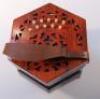 An early 20thC Lachenal concertina squeeze box no 4166 - 5