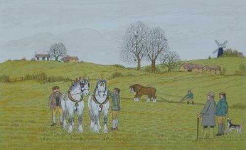 Vincent Haddelsey (1934-2010). Competition with shire horses