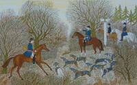 Vincent Haddelsey (1934-2010). French Huntsmen