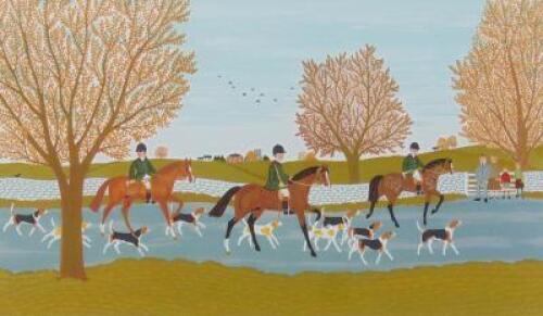 Vincent Haddelsey (1934-2010). The Hunt Passing By