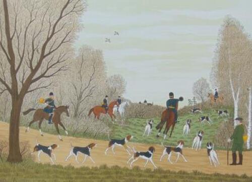 Vincent Haddelsey (1934-2010). The Hunt at the Close