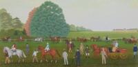 Vincent Haddelsey (1934-2010). Horse Racing Parade