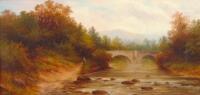 David Maitland Mackenzie (1800-1875). River landscape with figures