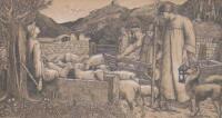 Bernard Sleigh (1872-1954). Shepherds and sheep