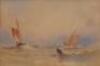 19thC British School. Masted boats on choppy sea