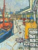 R. Wylie (20thC). Trawler at the fish docks