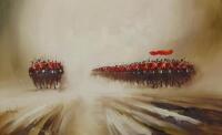 John Bampfield (b.1947). Cavalry Charge