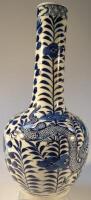 A Chinese blue and white bottle vase