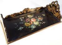 A 19thC papier mache tray