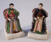 A pair of 19thC Staffordshire bookends