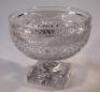 An early 20thC crystal glass bowl