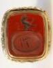 A 19thC carnelian panel wax seal